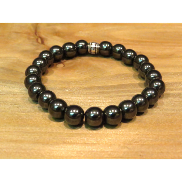 Gunmetal Beaded Bracelet