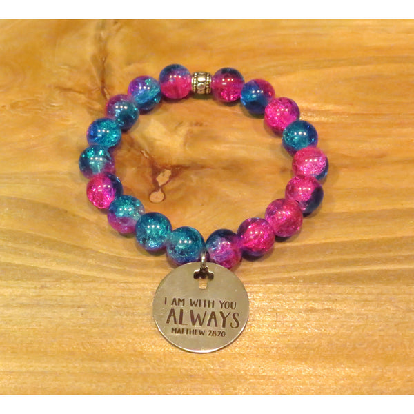 I Am With You Charm Bracelet
