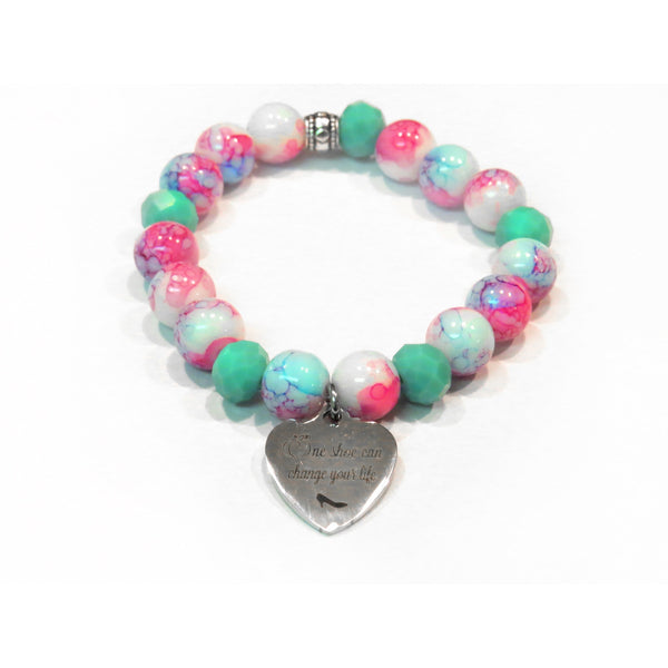 One Shoe Can Change Your Life Beaded Bracelet