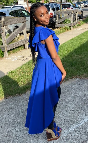 Renee Ruffle Hi-Low Top