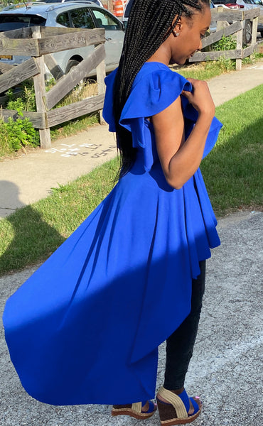 Renee Ruffle Hi-Low Top