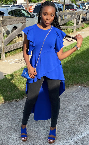 Renee Ruffle Hi-Low Top