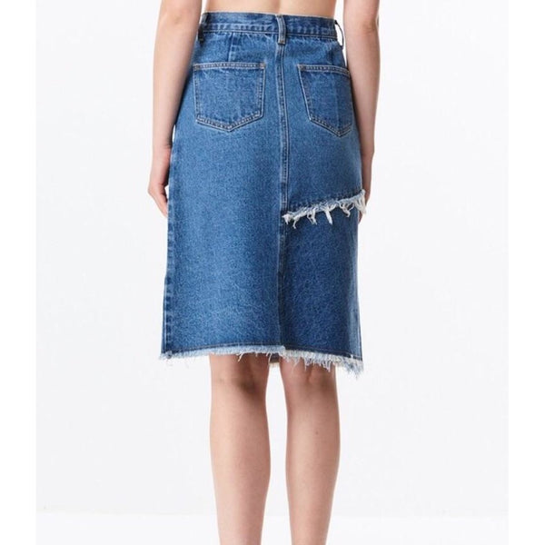 A Touch of Pearl | Denim Skirt